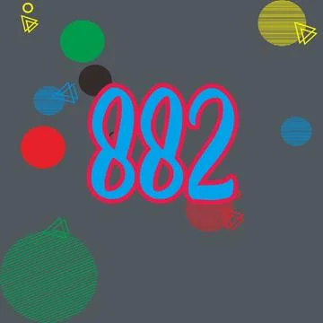 Number vector font design. Stock Illustration