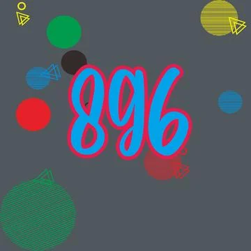 Number vector font design. Stock Illustration