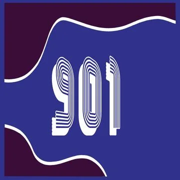 Number vector font design. Stock Illustration