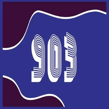 Number vector font design. Stock Illustration