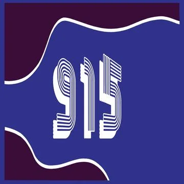 Number vector font design. Stock Illustration