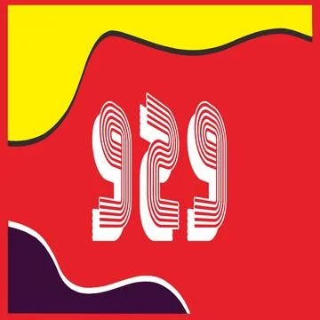 Number vector font design. Stock Illustration