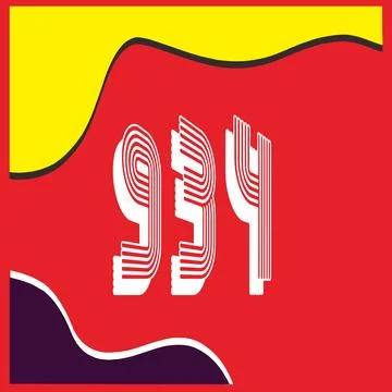 Number vector font design. Stock Illustration