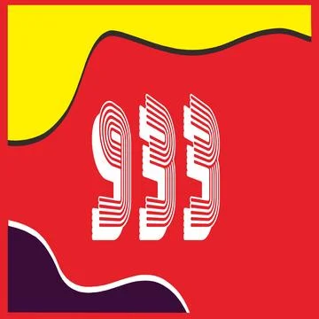 Number vector font design. Stock Illustration