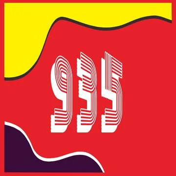 Number vector font design. Stock Illustration