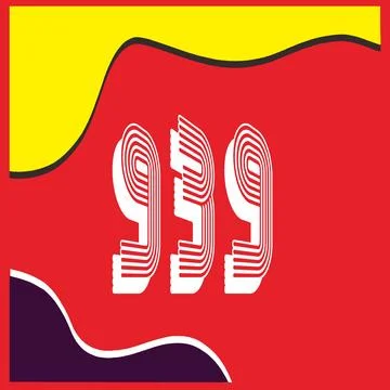 Number vector font design. Stock Illustration