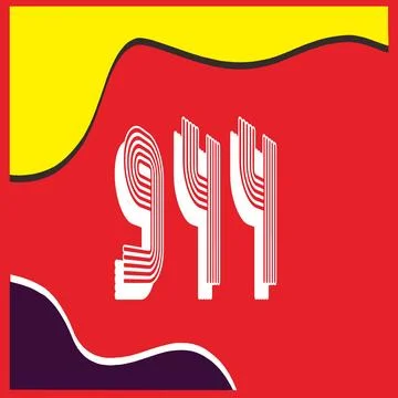 Number vector font design. Stock Illustration