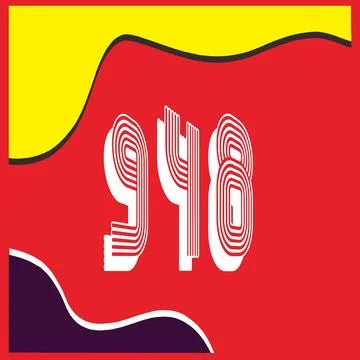 Number vector font design. Stock Illustration