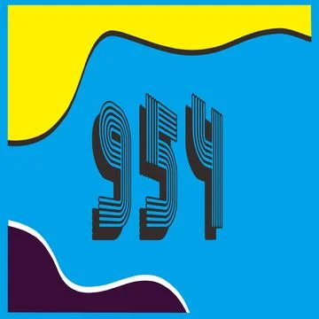 Number vector font design. Illustrazione stock