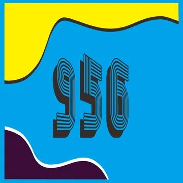 Number vector font design. Stock Illustration