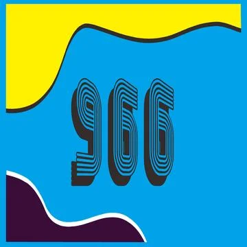 Number vector font design. Stock Illustration