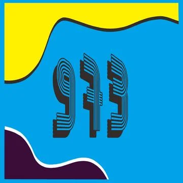 Number vector font design. Stock Illustration