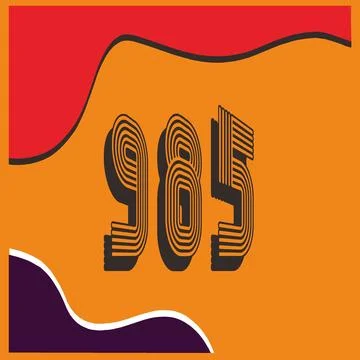 Number vector font design. Stock Illustration