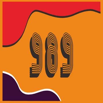 Number vector font design. Stock Illustration