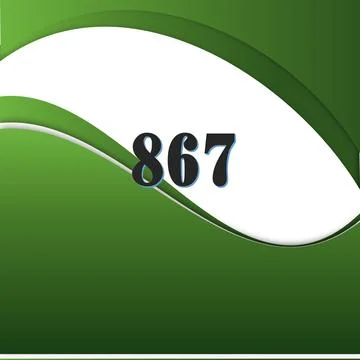 Number vector font design. Stock Illustration