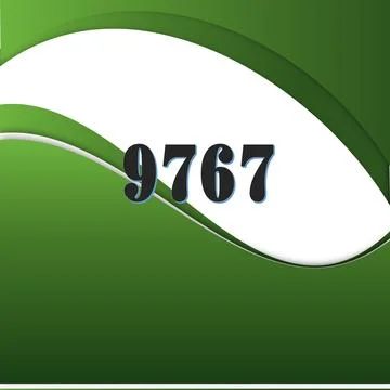 Number vector font design. Stock Illustration