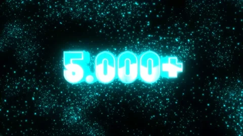 Number of views, subscribers, on a black background, animated, backlit, whit Stock Footage 153787355