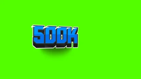 Number of views, subscribers, on a green background, animated, cartoon, blue Stock Footage 153787440