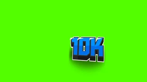 Number of views, subscribers, on a green background, animated, cartoon, blue Stock Footage 153787500