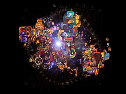 Number Visualization Stock Illustration