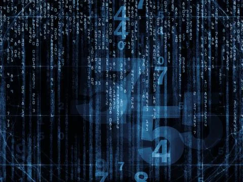 Number Visualization Stock Illustration