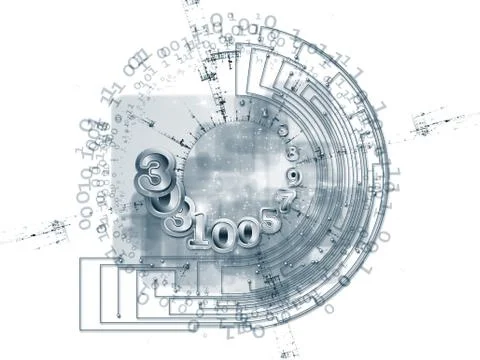 Number Way Stock Illustration