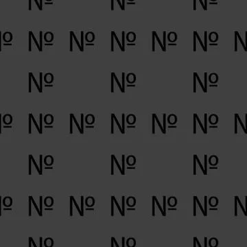 Number web icon. flat design. Seamless pattern. Illustrazione stock