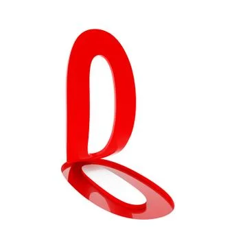 Number zero, 3d render Stock Illustration