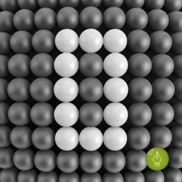 The number zero. Abstract mathematics background Stock Illustration