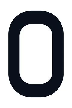 Number zero icon Stock Illustration