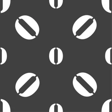 Number zero icon sign. Seamless pattern on a gray background. Vector Illustrazione stock