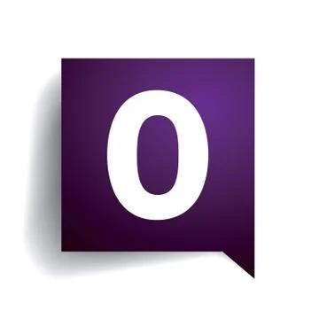 Number zero Illustrazione stock