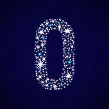 Number zero. Stock Illustration