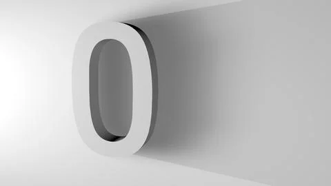Number zero Stock Illustration