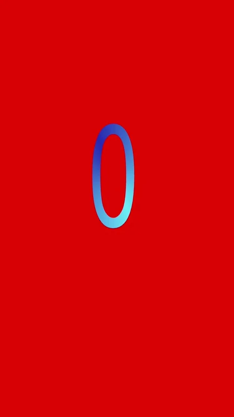 Number zero symbol. Stock Footage 332160950