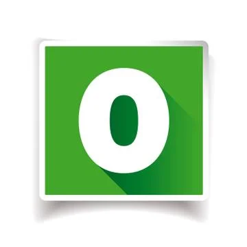 Number Zero vector Stock Illustration