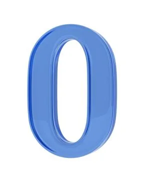 Number zero on white background. Isolated 3D illustration Stock-Illustration