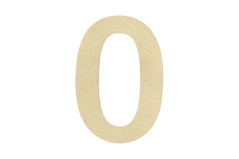 Number zero - white number 写真素材
