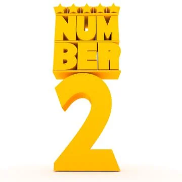Number2. Stock Illustration