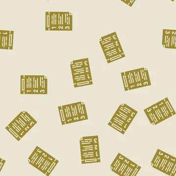 Numbered list glyph seamless pattern 스톡 일러스트