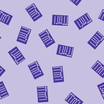 Numbered list glyph vector seamless pattern 库存插图