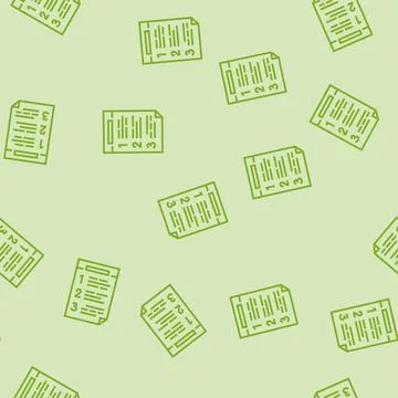 Numbered list line seamless pattern イラスト素材