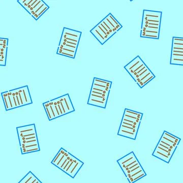 Numbered list vector seamless pattern Stock Illustration