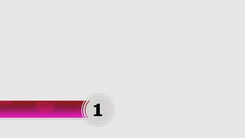 Numbered lower thirds from 1 to 10 for transition videos. RGB + Alpha Channel. Stock Footage 244823634