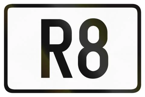 Numbered ring highway shield which is used in Belgium Stock Illustration