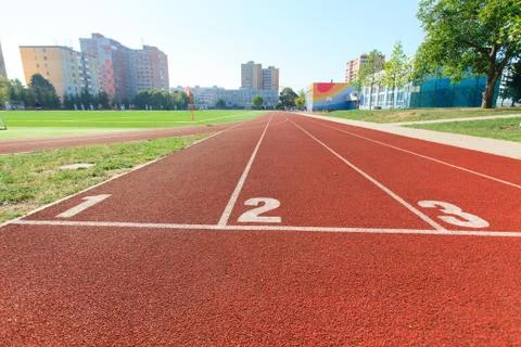 Numbered runway Stock Photos