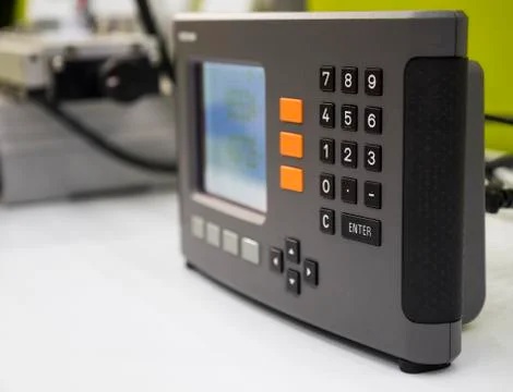 Numberic key in control panel Stock Photos