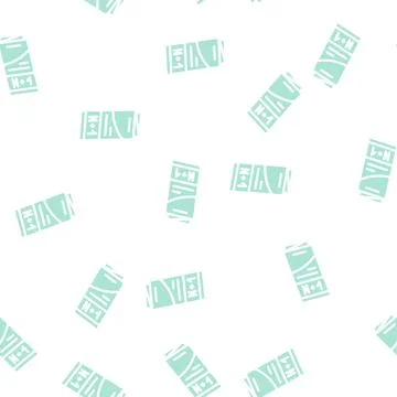 Numbering booklet glyph vector seamless pattern sign Stock Illustration