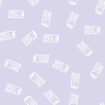 Numbering booklet line vector seamless pattern line Stock Illustration