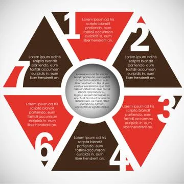 Numbering in polygon color, step by step. vector illustration 스톡 일러스트